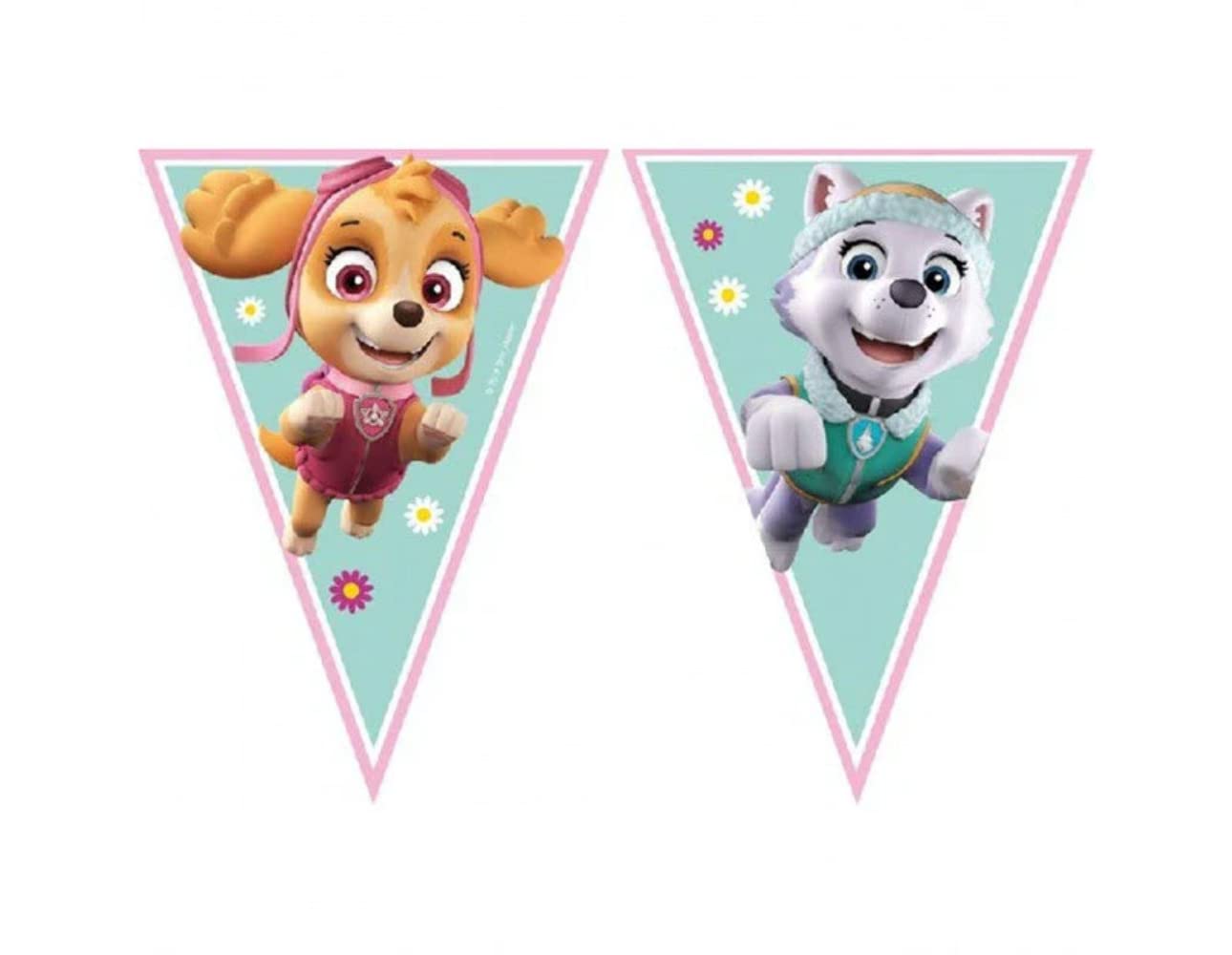 Spin Master PAW Patrol Skye & Everest Triangle Flag Banner
