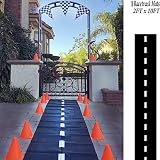 Adorox 1Pk Racetrack Floor Runner Party Decoration Race Car Theme