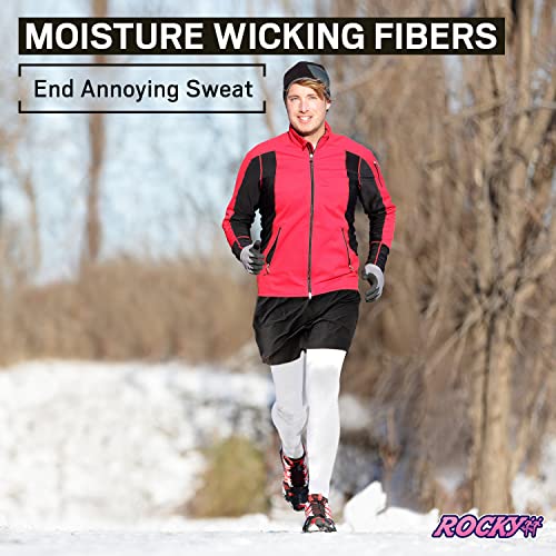 Rocky Thermal Underwear for Men, Long Johns Base Layer Set, Fleece