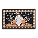 Christmas Welcome Mat (Indoor and Outdoor) Front Door or Entryway All-Weather Doormat | Cute Santa & Reindeer Holiday Print | Dirt, Mud, Snow, Water Absorbent