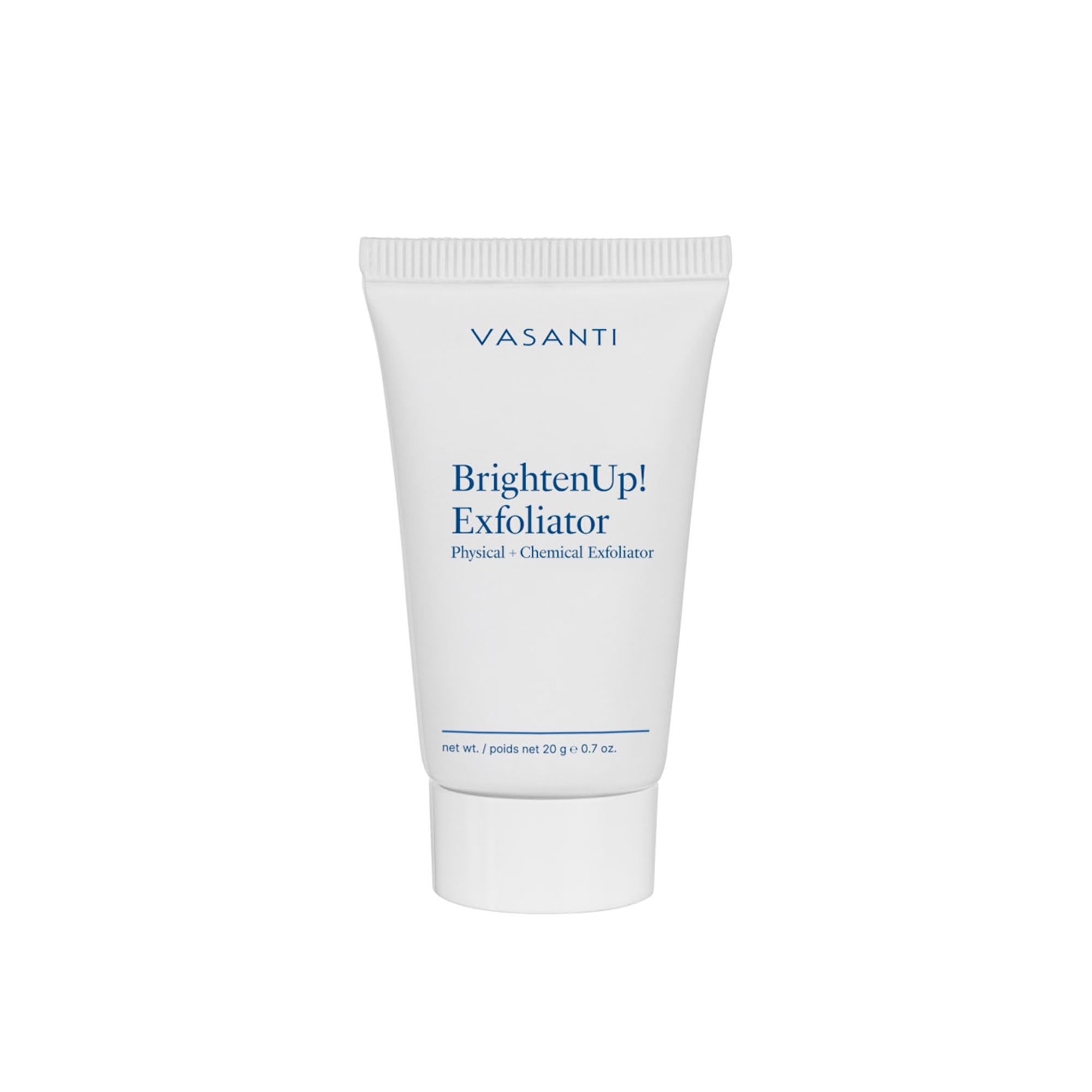 Vasanti Brighten Up! Enzymatic Face Rejuvenator – Brightens, Exfoliates & Cleanses for Soft, Smooth & Radiant Skin – Enriched with Papaya, Professional Microcrystals & Aloe (0.7 oz)