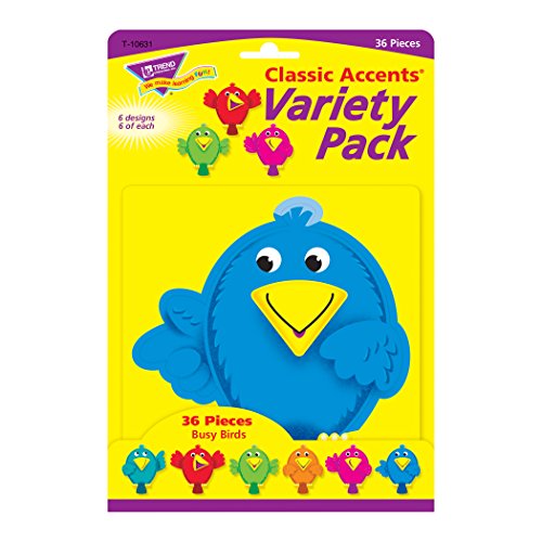 Trend Enterprises Busy Birds Classic Accents Variety Pack (36 Piece)