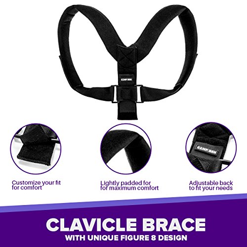 CAMP BEN Posture Corrector for Women and Men (28-35" chest size) Shoulder Back Support Brace | Neck and Back Pain Relief | Upright Straightener | Posture Retrainer