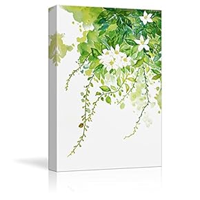 Canvas Wall Art - Osmanthus Blossoms - Watercolor Painting Style Art Reproduction - Modern Home Decoration - 12"x18"