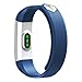 Fitness Tracker, MoreFit Slim Heart Rate Touch Screen Activity Tracker Wireless Smart Bracelet Pedometer (Silver-blue)