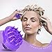 Hair Scalp Massager Shampoo Brush,Yansu Dandruff Brush Scalp Massage Brush Silicon Scalp Massager Scalp Care Brush Scalp Scrubber with Soft Silicone Purple