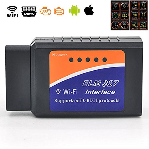 Mougerk car wifi obd ii vehicle check engine light scan…