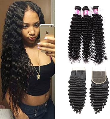 Amazon Com Forawme Brazillian Virgin Hair Weaves With Closures