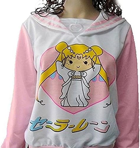 Gury Sailor Moon Print Sweater Top Hoodie Kawaii Cosplay Japan Anime
