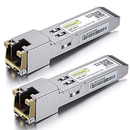 2-Pack-1G-SFP-RJ45-Mini-Gbic-Modulo-1000Base-T-SFP-Copper-Transcevier-Compatible-para-Cisco-GLC-TSFP-GE-T-Meraki-MA-SFP-1GB-TX-Ubiquiti-UF-RJ45-1G-D-Link-Supermicro-Netgear-TP-Link-ect