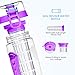 34 Oz Water Bottle - Water Fruit Infuser Bottle, BPA-Free Fruit Infusion Sports Bottle Flip Top Lid w Drinking Spout, Leak Proof Water Bottle, Made of Durable Tritan