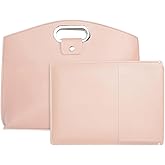 Waterproof Leather 14-16in 2PCS Laptop Bag, 2PCS Women's Laptop Tote Bag Set, for Laptops and iPad Cases