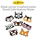 Little Seahorse Zoo Animal Masks for Kids Party - 8 Assorted Felt Masks, Birthday Parties Supplies
