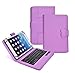 Tsmine Nokia Lumia 2520 Tablet Bluetooth Keyboard [Detachable Wireless] w/Pu Leather Case Cover Stand Protective Skin, Purple