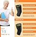 CAMBIVO 2 Pack Knee Brace, Knee Compression Sleeve Support for Men and Women(Orange)