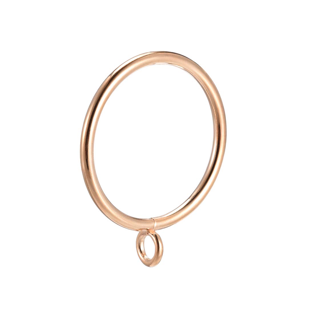 sourcing map Curtain Rings Metal 45mm Inner Dia Drapery Ring for Curtain Rods Gold Tone 24 Pcs