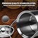 NISONG Ice Bucket, Insulated Stainless Steel Double Walled 3L Ice Bucket with Lid, Whiskey Stones and Tongs for Parties, Bar, Gatherings