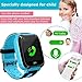 Kids Smart Watch -[SIM Card Include] Smart Phone Watch for 3-12 Year Old Boys Girls with GPS Locator 1.5'' HD Touch Screen Fitness Tracker SOS Camera Game Flashlight Alarm Clock Holiday Birthday Gift