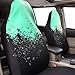 CAR PASS Universal High Back Fashion Car Seat Covers for Car Truck Suvs,sedans,Vehicles,Airbag Compatible (Mint tie dye Front)