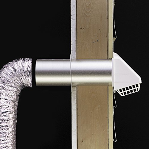 Deflecto Dryer Vent Hood, Wide Mouth, 4", White (RVHAW4) Pricepulse