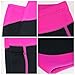 GoldFin Women's Wetsuit Shorts Pants 2mm Neoprene Shorts, Keep Warm for Diving Snokeling Swimming Surfing Scuba Pants with Pocket, BS003 (L, Black+Fuchsia)