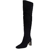Sam Edelman Women's Shea Over-the-Knee Boot Black Suede Wide Calf 7 Medium