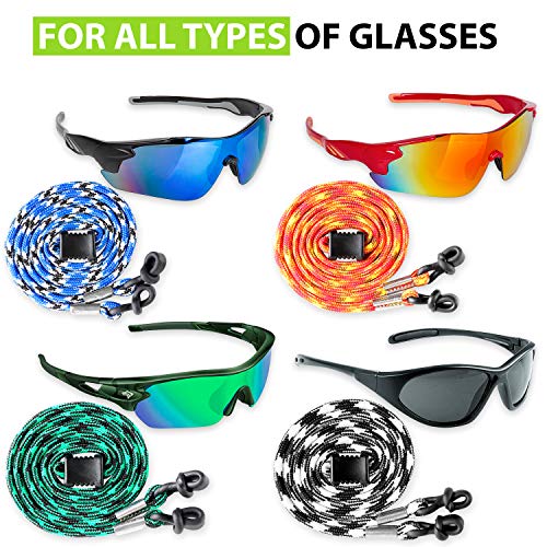 Eye Glasses String Holder Straps - Eyeglass Holders around Neck for Men Women - Sunglasses Strap Lanyards Chains - Eyewear Retainer Cord - Thumbnail 5