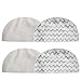 4 Pack Washable Steam Mop Pads Replacement Compatible Bissell Powerfresh Steam Mop Cleaner 1940 1806 1554 1440 Series, Replaces Part 5938