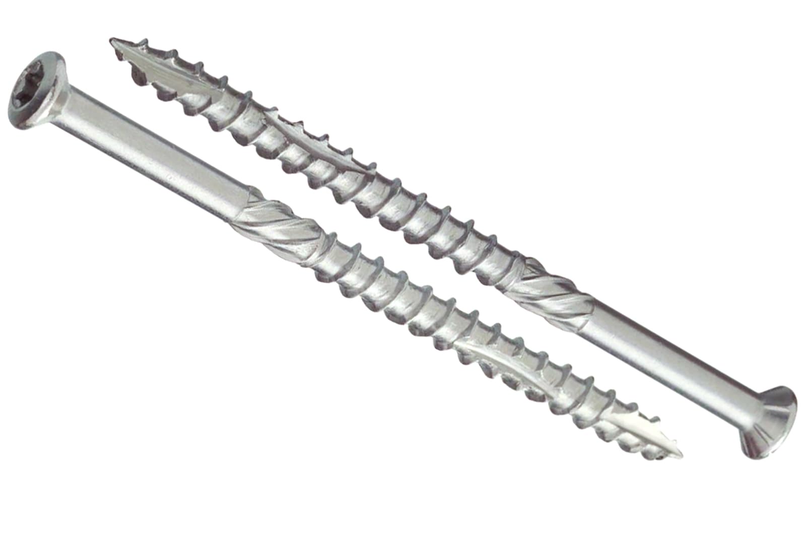 5mm x 60mm Stainless Steel Hard Wood Decking Screws Torx Countersunk Head and Self Drilling Tip High Corrosion Resistant Rust Proof Terrace Screws (Pack of 100) N14AB