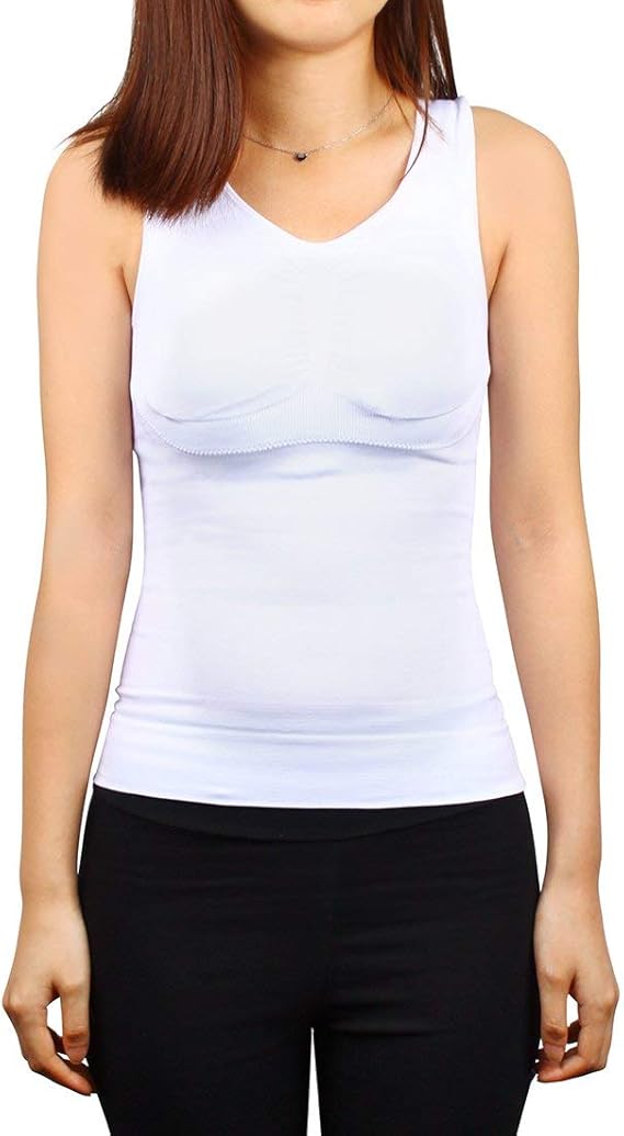 Undershirt Women's Sleeveless Slim Neck Round Fit Tank Top Summer