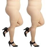 Silky Toes Plus Size Pantyhose for Women Soft Sheer Queen Tights