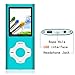 Tomameri - Portable MP3 / MP4 Player with Rhombic Button, Including a 16 GB Micro SD Card and Support Up to 64GB, Compact Music, Video Player, Photo Viewer Supported - BlueWhite