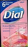 Dial Pura Fruta Guava & Watermelon Glycerin Soap, 4 Oz Bars, 6 Count - 2 Pack (12 Bars Total)