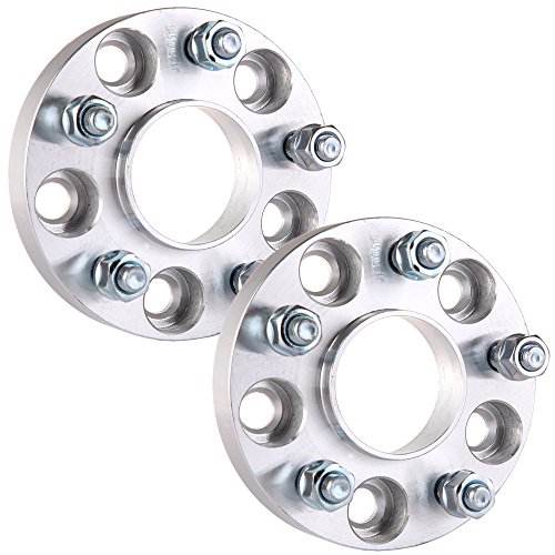 ECCPP Hubcentric Wheel Spacers 5x4.5 to 5x4.5 (2) 25mm 5x114.3 for Ford Jeep Hyundai Genesis Coupe Sedan Veloster Mazda3 Mazda5 Mazda6 RX8 MX5 CX7 MX6
