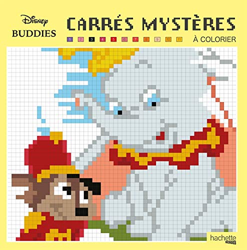 Carrés mystères à colorier Disney Buddies by 