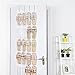 MaidMAX Over The Door Hanging Shoe Organizer with 24 Clear Pockets and 4 Metal Hooks, 64 Inches High