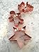 Copper Christmas Cookie Cutter Set, BONUS Handles, Fun Holiday Baking In Your Home Kitchen, Modern Tools Add Vintage Charm, Set of Gingerbread Man, Star & Tree, Beautifully Gift-Boxed