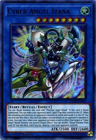 Yu-Gi-Oh! - Cyber Angel Izana - LED4-EN012 - Legendary Duelists: Sisters of The Rose - 1st Edition - Super Rare