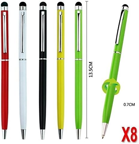 8 Pack Bling Screen Stylus 2-in-1 Touch Cellphone Tablet Pens for iPhone 5 5S 5C 4 4S 3G 3GS 6s plus 7S iPod Touch iPad 2 3 4 Air SONY PLAYSTATION PSP PS VITA Motorola Xoom, Samsung Galaxy Playbook