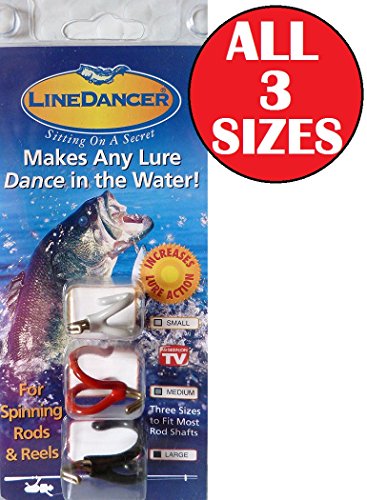 LineDancer Fishing Lure Dancing Tool Device for Spinning Rods and Reels (3 Piece Set)