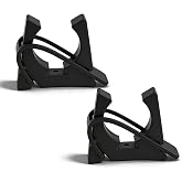 PIHIL Boat Hook Holder, for Gaff, Oar, Paddle, Anchor Pole, Pushrods | Push Pole Holders, Quick Release Rubber Spring Clamp Oar Holder with Rubber Spring Straps,2 Pack, Fits 3/4"-2" Diameters