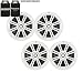 Kicker White OEM Replacement Marine 6.5" 4&Omega; Coaxial speaker Bundle - 4 Speakers primary