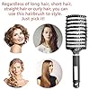 Bargainbuys-Boar-Bristle-Curved-Vent-Brush-and-Detangler-Professional-Styling-Hair-Brush-for-Men-WomenReducing-Hair-Breakage-and-FrizzySuitable-for-All-Hair-TypesUnisex-Black FIXHAIR Natural Boar Bristles Hair Brush for Men,Women,Teenage Girls,Detangling Hairbrush For Extensions,Reduce Breakage…