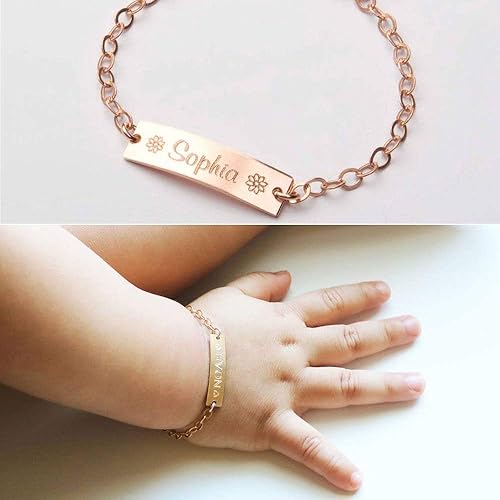 personalized gold bracelets for toddlers