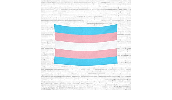 Amazon Com Vnaskl Trans Transgender Flag Pride Tapestry Abstract Painting Tapestry Wall Hanging Art For Living Room Bedroom Dorm Home Decor 60 X40 Home Kitchen