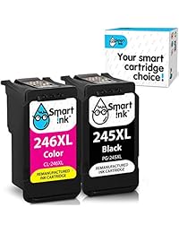 Smart Ink - Cartucho de tinta de repuesto para Canon PG 245XL PG-245 CL 246XL CL-246 (BK y Color 2 Combo Pack) para usar con Pixma MG2520 MG2522 MG2525 MG2920 MG3020 TS202 TS3120 MX492 IP2820