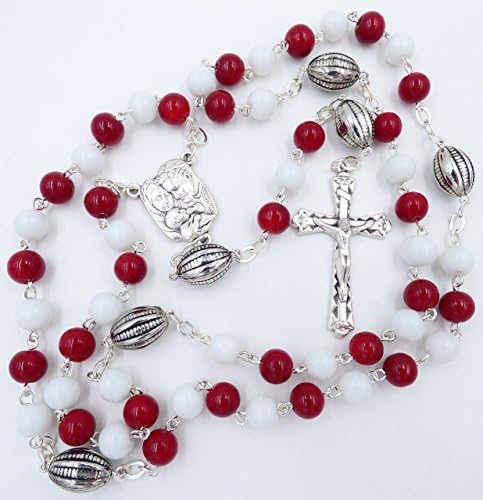 ALABAMA CRIMSON TIDE 'BAMA NCAA FOOTBALL CATHOLIC ROSARY BEADS