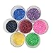 32 Colors Slime Glitter Set,DOMIRE Extra Fine Glitter Powder for Slime Making,Art and Crafts,Scrapbook,Face,Body,Nail Arts,Paints