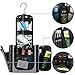 WANDF Expandable Toiletry Bag Hanging Dopp Kit TSA Approved Bottles Water-Resistant Bathroom Bag for Men Women Water-resistant (Grey-Denim)