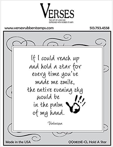 Hold a Star Cling Unmounted Rubber Stamp (WW0829E-CL)